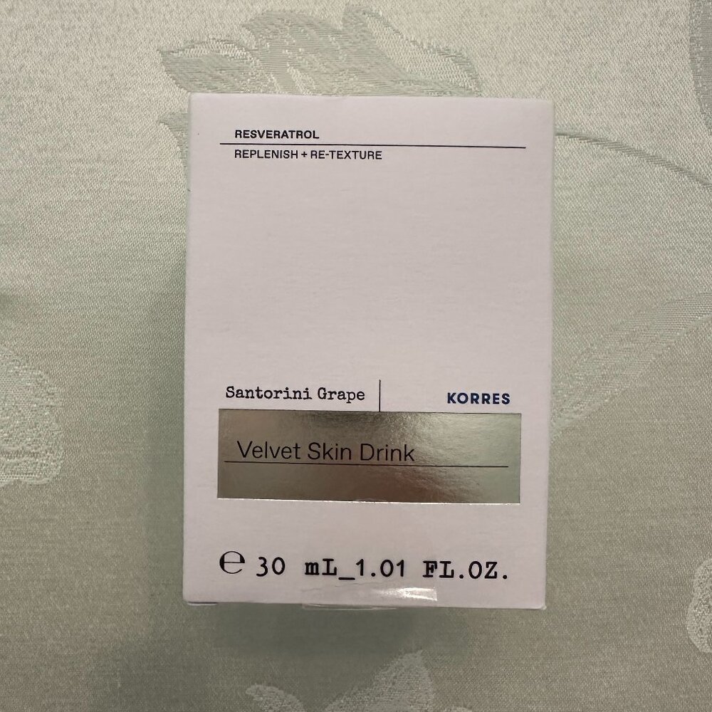 Korres Santorini Grape Velvet Skin Drink – 30ml / 1.01 fl oz (NEW) 🍇✨
